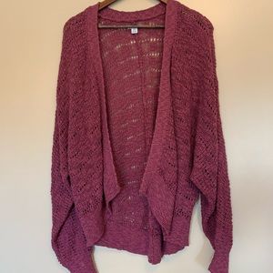 Long sleeve wool cardigan